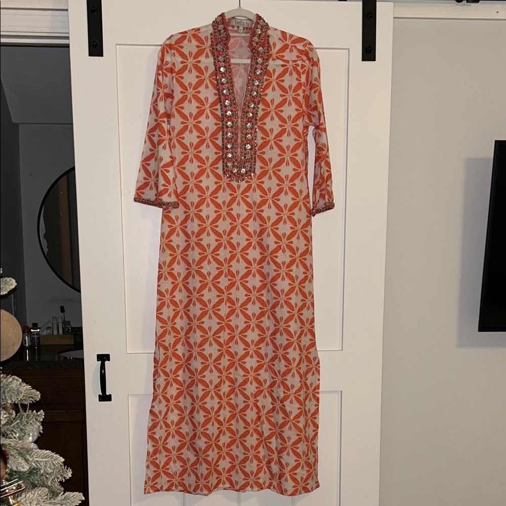 Bella tu beaded embellished tunic, large